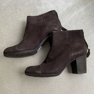 Brown Suede Booties